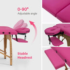 Massage Table 84 Inches Long Portable with Carry Case Table