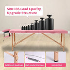 Massage Table 84 Inches Long Portable with Carry Case Table