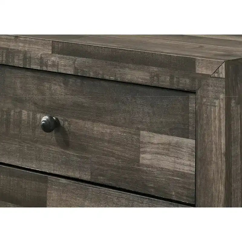 Annis 4 Piece Brown Rustic Platform Bedroom Set