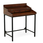 Carolina Living Raleigh Rustic Top Writing Desk - Chestnut/Black