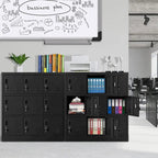 9 Doors Metal Lockers Storage Cabinet for School Office Gym