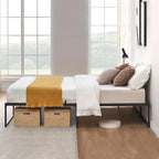 14 inch Metal Bed Platform Frame with 3 in 1 Steel Support