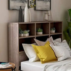 DH BASIC Transitional 6-Shelf Bookcase Headboard by Denhour