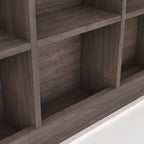 DH BASIC Transitional 6-Shelf Bookcase Headboard by Denhour