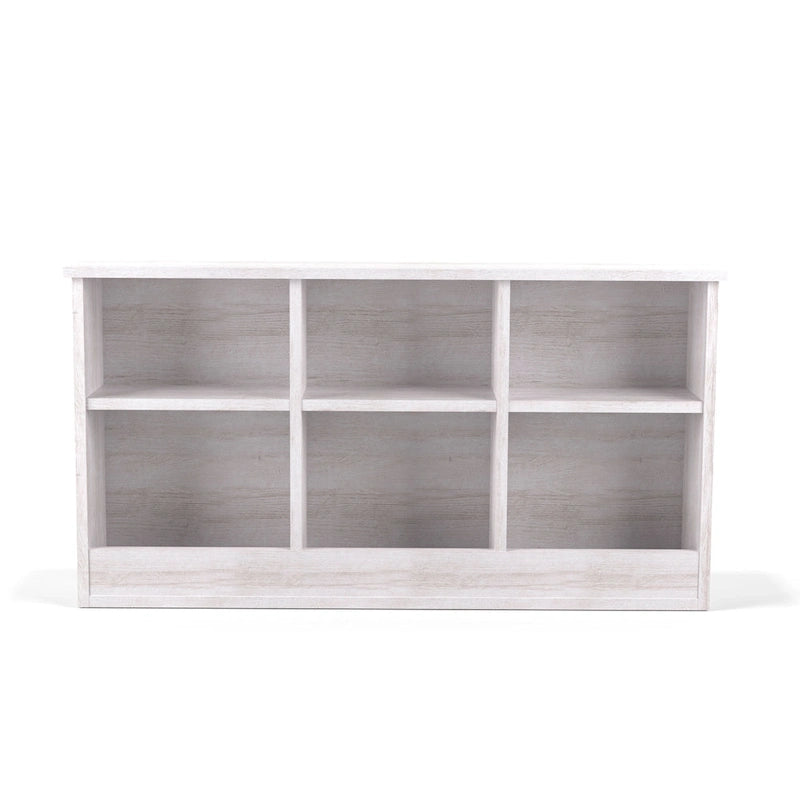DH BASIC Transitional 6-Shelf Bookcase Headboard by Denhour