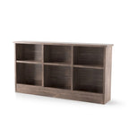DH BASIC Transitional 6-Shelf Bookcase Headboard by Denhour