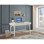 Origins by Alpine White Pearl Large Desk, White