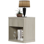 SICOTAS Set of 2 Nightstand with 1 Drawer and Open Storage