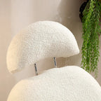 Modern Sherpa Fabric Nursery Rocking Chair