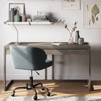 WYNDENHALL Cecilia Solid Acacia Wood Industrial Office Desk
