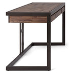 WYNDENHALL Cecilia Solid Acacia Wood Industrial Office Desk