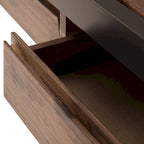 WYNDENHALL Cecilia Solid Acacia Wood Industrial Office Desk