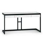 WYNDENHALL Cecilia Solid Acacia Wood Industrial Office Desk