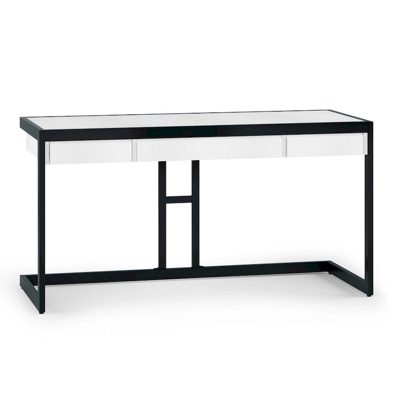 WYNDENHALL Cecilia Solid Acacia Wood Industrial Office Desk