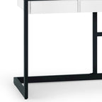 WYNDENHALL Cecilia Solid Acacia Wood Industrial Office Desk