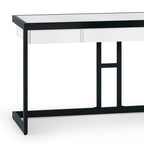 WYNDENHALL Cecilia Solid Acacia Wood Industrial Office Desk