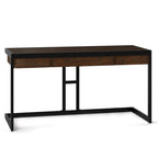 WYNDENHALL Cecilia Solid Acacia Wood Industrial Office Desk