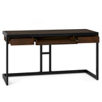 WYNDENHALL Cecilia Solid Acacia Wood Industrial Office Desk
