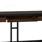 WYNDENHALL Cecilia Solid Acacia Wood Industrial Office Desk