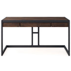 WYNDENHALL Cecilia Solid Acacia Wood Industrial Office Desk