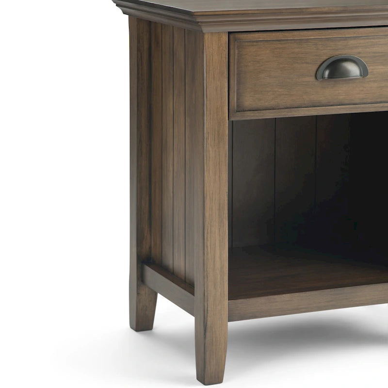 WYNDENHALL Normandy SOLID WOOD 24 inch Wide Bedside Nightstand Table