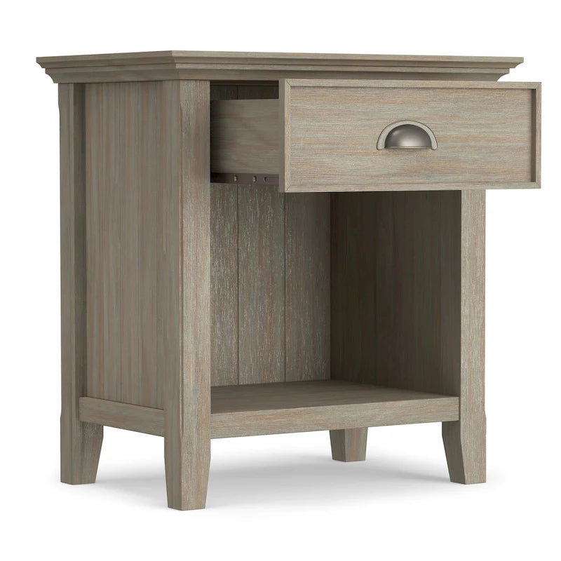 WYNDENHALL Normandy SOLID WOOD 24 inch Wide Bedside Nightstand Table