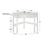 Porch & Den Lincoln Solid Wood/MDF Corner Computer Desk