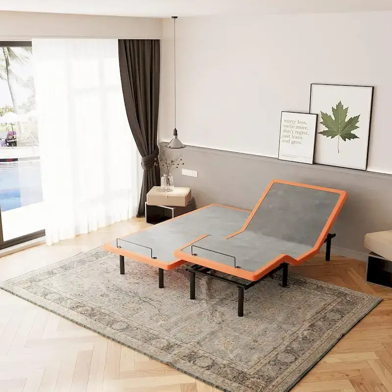 ESHINE Adjustable Bed Frame, with Massage