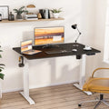Futzca Height Adjustable Electric Standing Desk Sit Stand Computer Stand up Desk with Splice Board