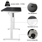 Futzca Height Adjustable Electric Standing Desk Sit Stand Computer Stand up Desk with Splice Board