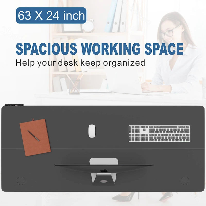 Futzca Height Adjustable Electric Standing Desk Sit Stand Computer Stand up Desk with Splice Board