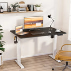 Futzca Height Adjustable Electric Standing Desk Sit Stand Computer Stand up Desk with Splice Board