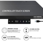 Futzca Height Adjustable Electric Standing Desk Sit Stand Computer Stand up Desk with Splice Board