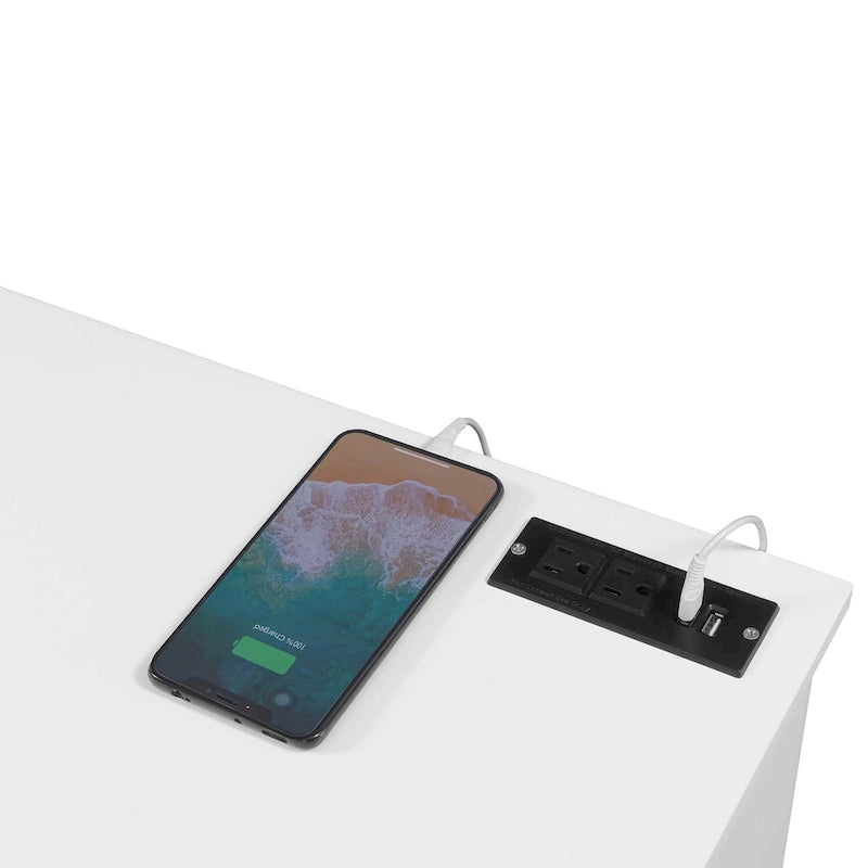 Convenience Concepts Oxford 1 Drawer 42 Desk with Charging Station