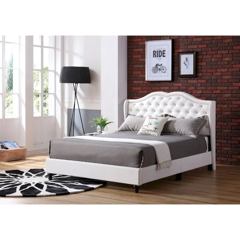 Joy Jewel Tufted Upholstered Bed