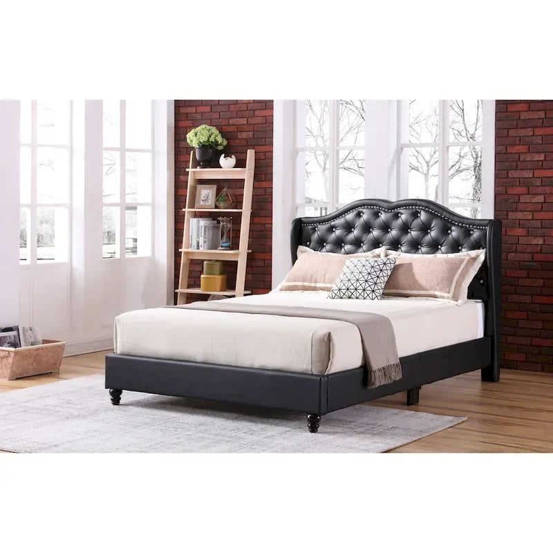 Joy Jewel Tufted Upholstered Bed