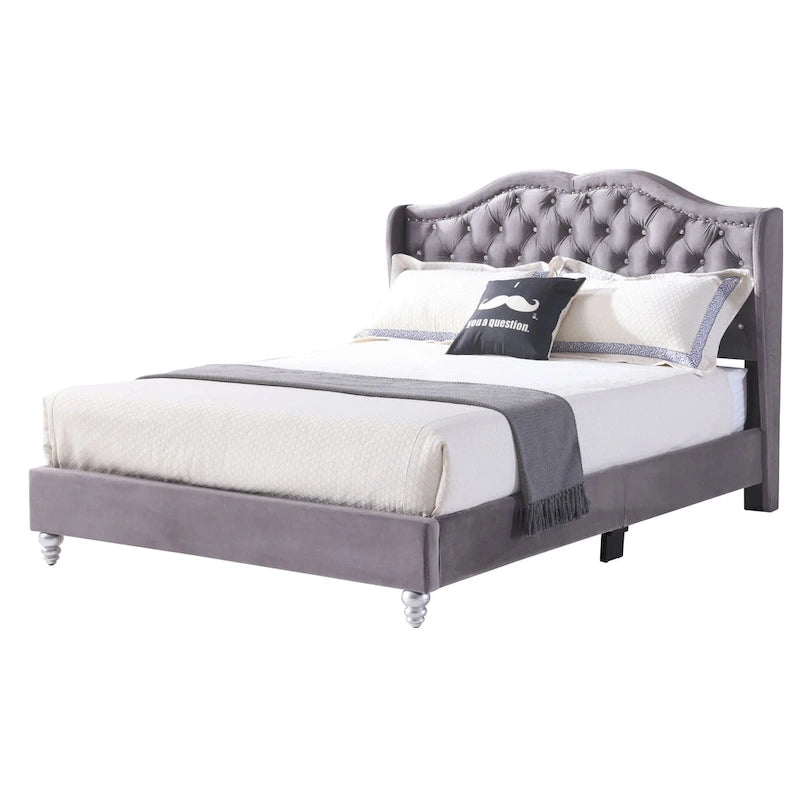 Joy Jewel Tufted Upholstered Bed
