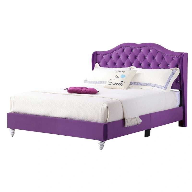 Joy Jewel Tufted Upholstered Bed