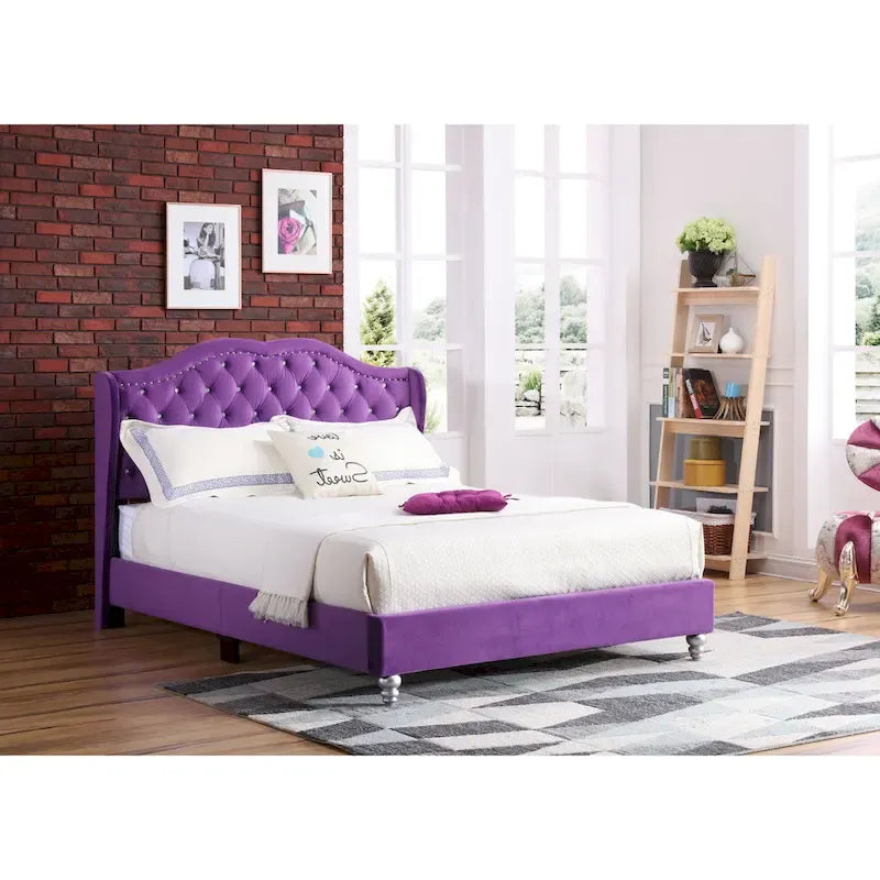 Joy Jewel Tufted Upholstered Bed