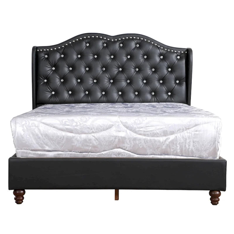 Joy Jewel Tufted Upholstered Bed