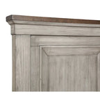 New Classic Furniture Mecklin Cream and Brown 5-Piece Bedroom Set with 2-Nightstand