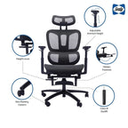 Sealy Huxley Ergonomic High-Back Mesh Office Chair with Adjustable Headrest and Armrests