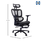 Sealy Huxley Ergonomic High-Back Mesh Office Chair with Adjustable Headrest and Armrests