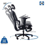 Sealy Huxley Ergonomic High-Back Mesh Office Chair with Adjustable Headrest and Armrests