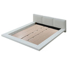 Carbon Loft Ballingham Gloss White Low Profile Upholstered Bed