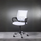 Ergonomic Breathable Mesh Office Chair  Adjustable Design with Lumbar Support and Enhanced Mobility with 360 Swivel Wheels