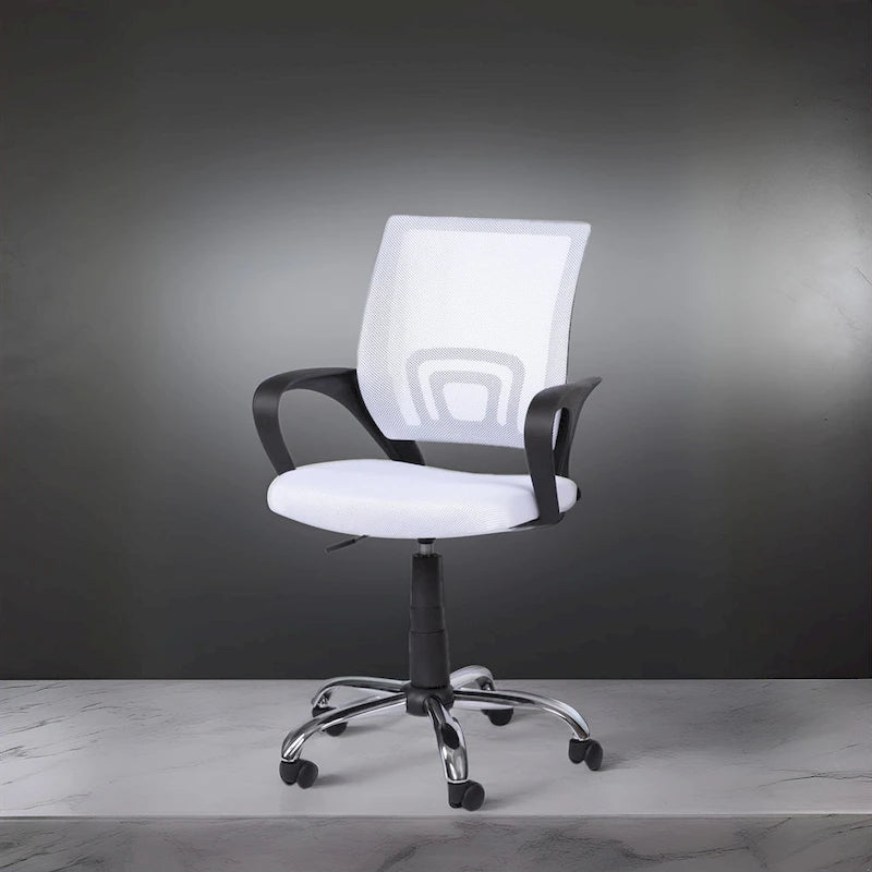 Ergonomic Breathable Mesh Office Chair  Adjustable Design with Lumbar Support and Enhanced Mobility with 360 Swivel Wheels