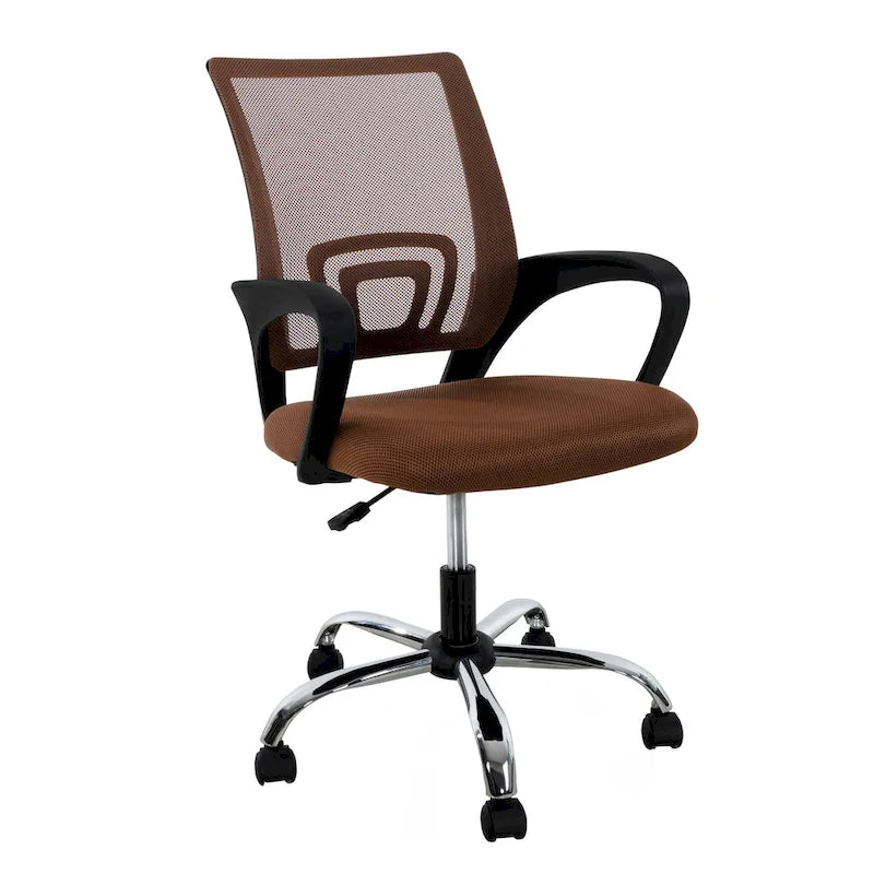 Ergonomic Breathable Mesh Office Chair  Adjustable Design with Lumbar Support and Enhanced Mobility with 360 Swivel Wheels