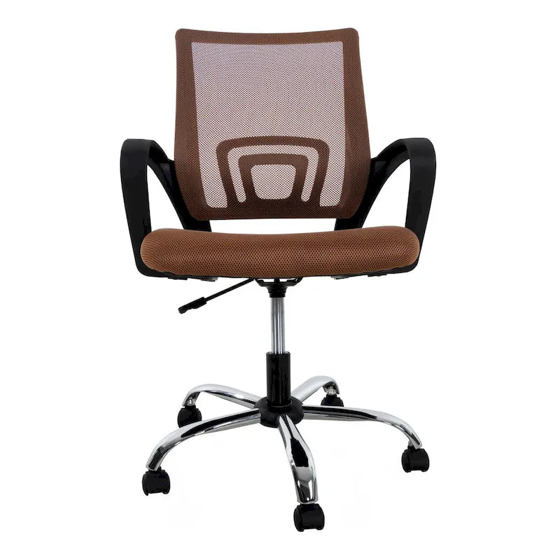Ergonomic Breathable Mesh Office Chair  Adjustable Design with Lumbar Support and Enhanced Mobility with 360 Swivel Wheels