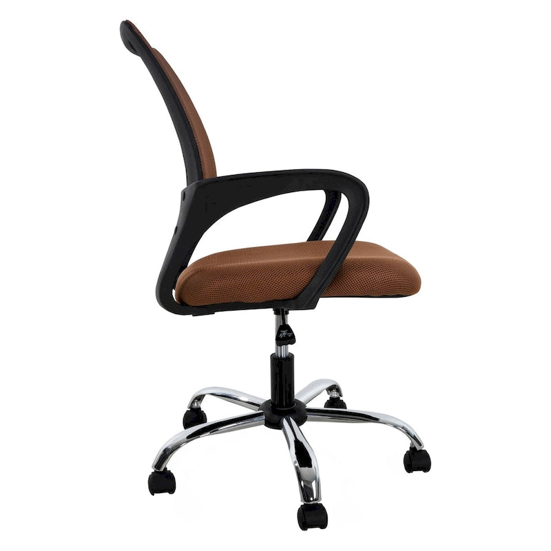 Ergonomic Breathable Mesh Office Chair  Adjustable Design with Lumbar Support and Enhanced Mobility with 360 Swivel Wheels